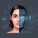 AI face symmetry score